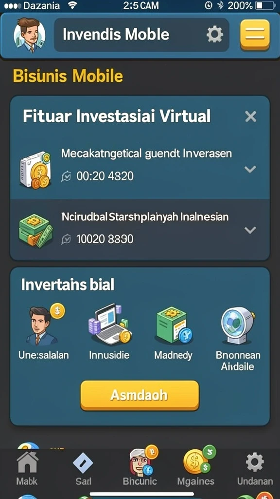 Tampilan antarmuka aplikasi 1234BETS yang modern dan menarik.