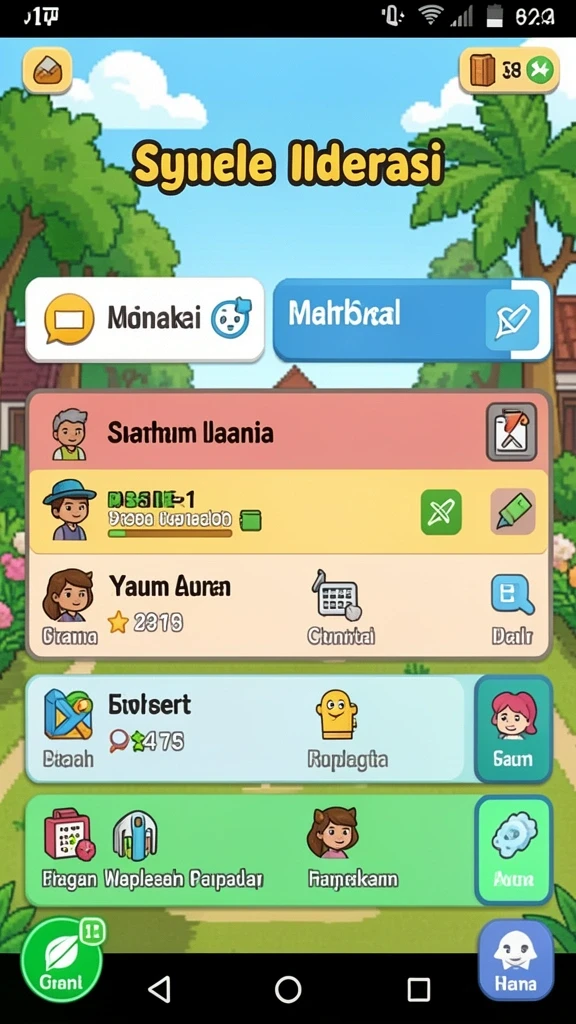 Fitur statistik permainan membantu meningkatkan peluang menang.