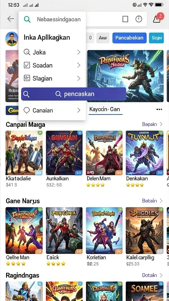 Fitur sosial yang memungkinkan interaksi dengan teman.
