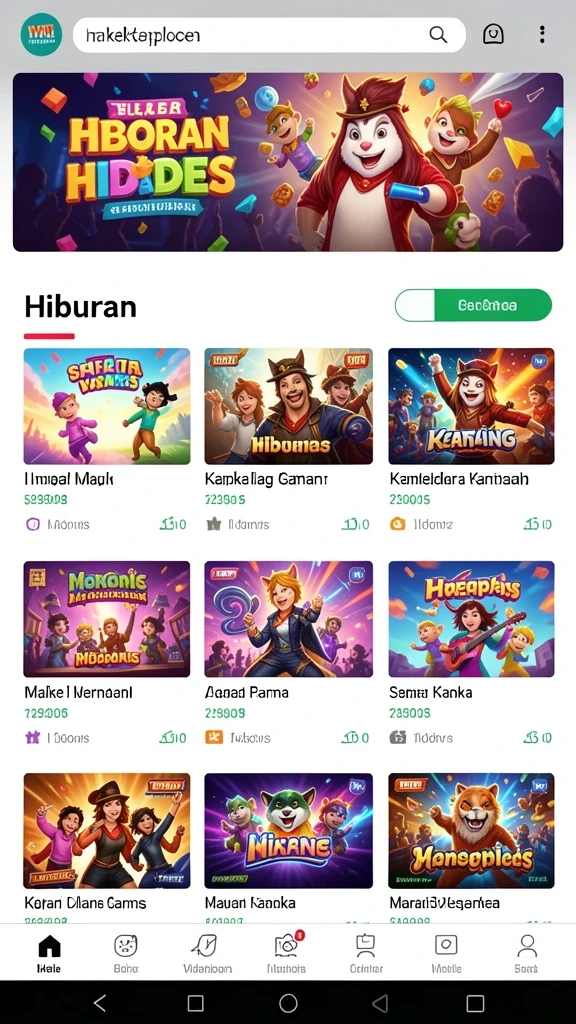 Tampilan antarmuka yang modern dan menarik.