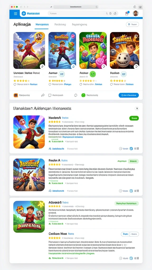 Tampilan antarmuka yang menarik dan modern.