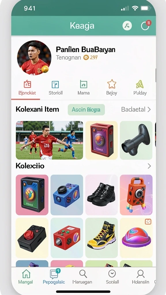 Tampilan antarmuka aplikasi IDEBET yang menarik.