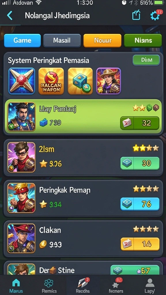 Tangkapan layar dengan grafis yang memukau dan karakter baru.