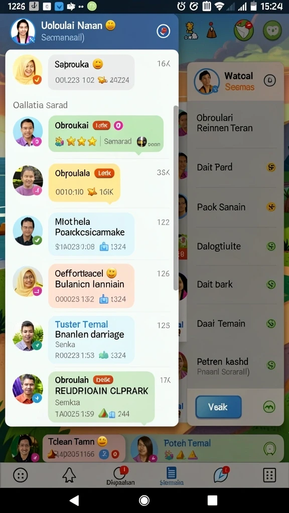 Fitur komunitas yang menghubungkan para pemain.