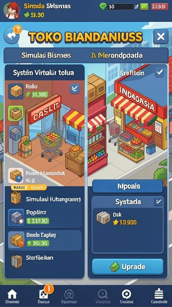 Fitur interaktif antara pemain yang menyenangkan.