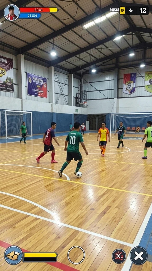 Tampilan papan permainan yang menarik dan interaktif.