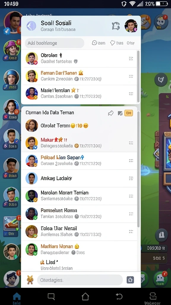 Beragam pilihan permainan yang selalu up-to-date.