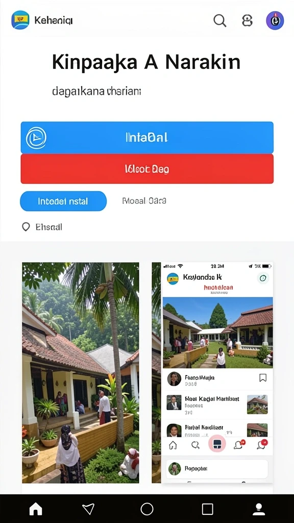 Tampilan utama MC777 yang menarik dan informatif.