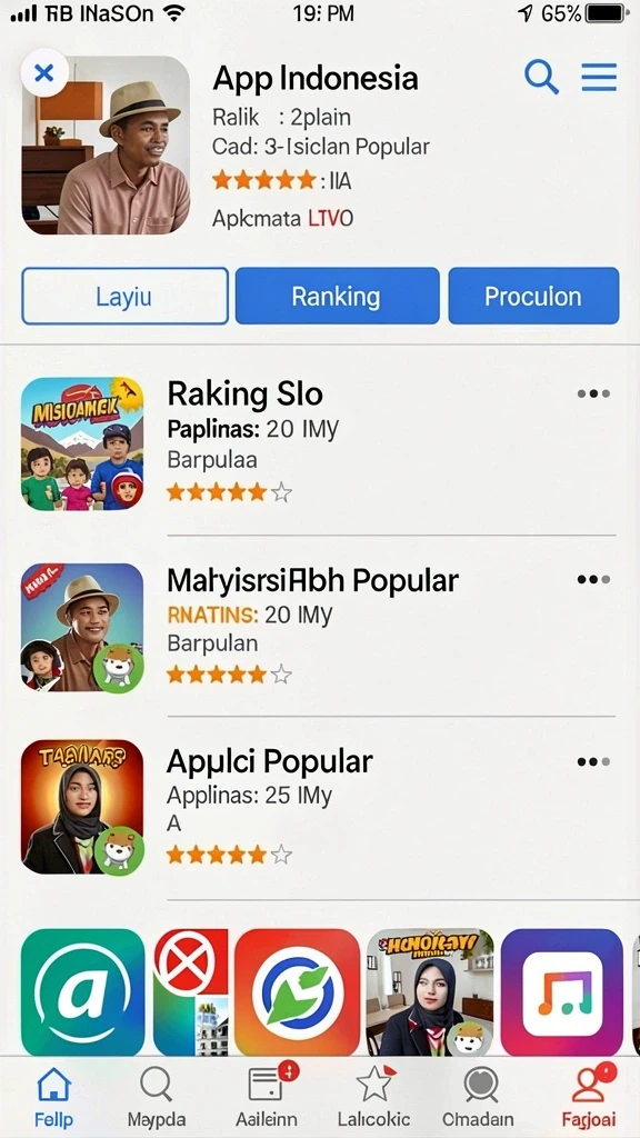 Tampilan utama aplikasi POROS77 yang menarik.