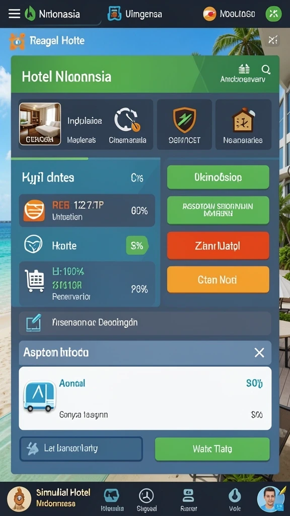 Menu navigasi yang memudahkan akses ke berbagai permainan.