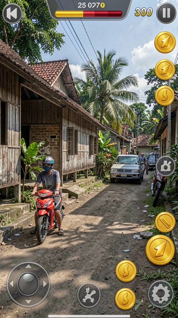 Pengaturan yang dinamis dan efek suara yang menggugah.