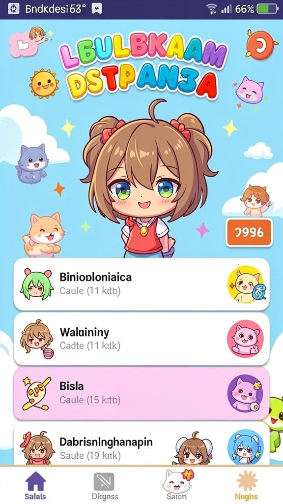 Fitur chat untuk berinteraksi dengan pemain lain.