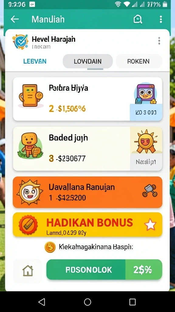 Beragam pilihan permainan yang menggugah selera bermain.