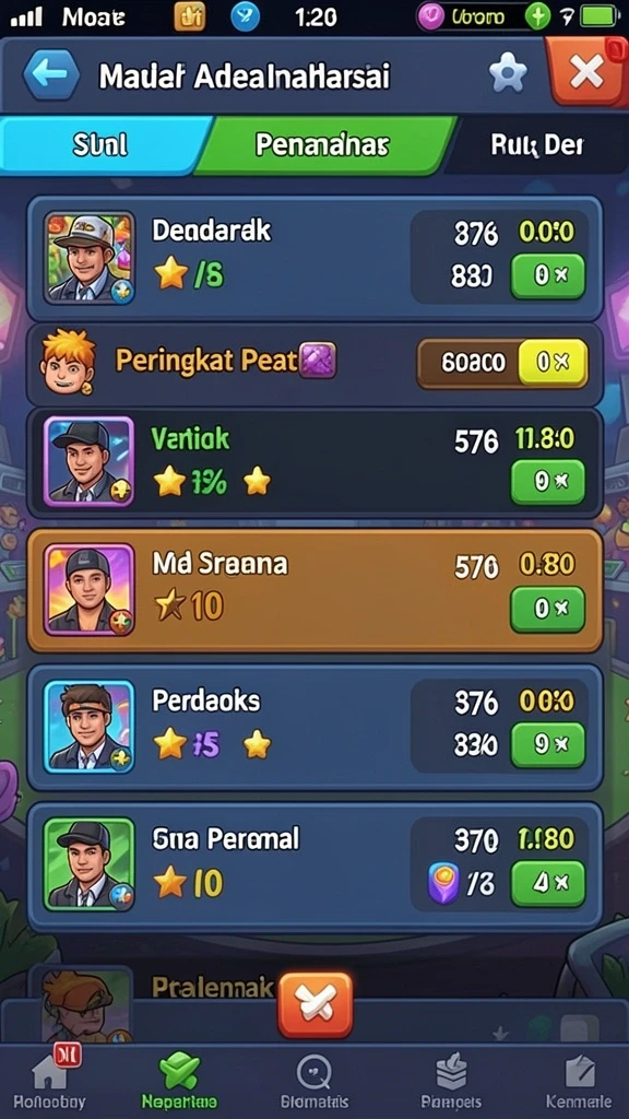 Beragam pilihan permainan yang menarik dan menantang.