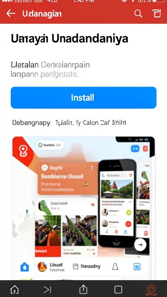 Screenshot menunjukkan antarmuka permainan yang menarik.